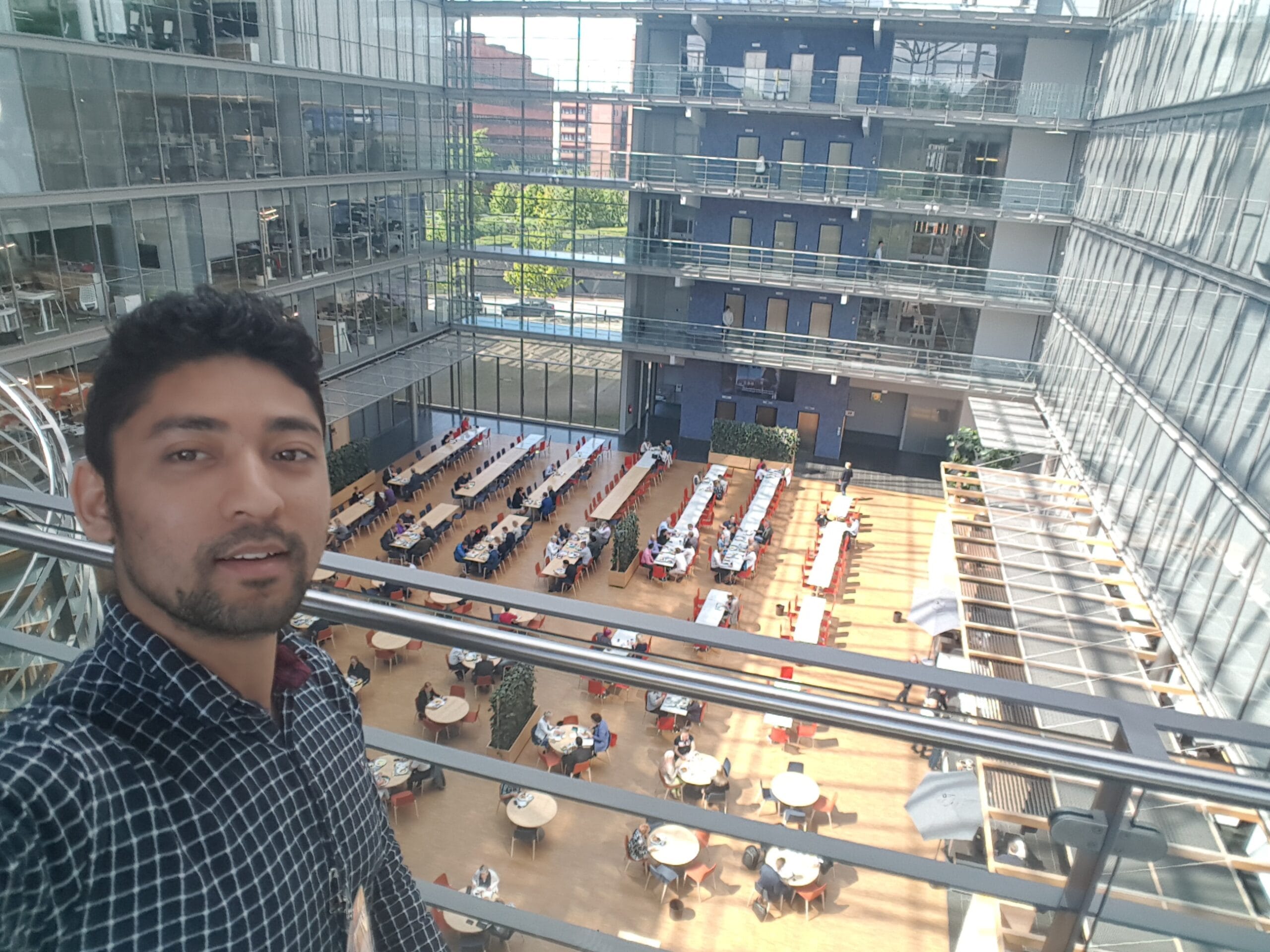 Amit at Cafeteria